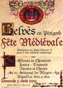 l'affiche de la fête médiévale de belves 2003
