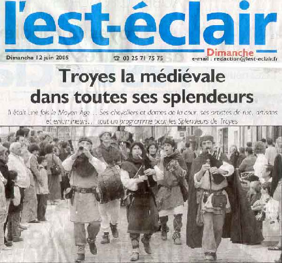 Article de presse l'est éclair, 12 juin 2005